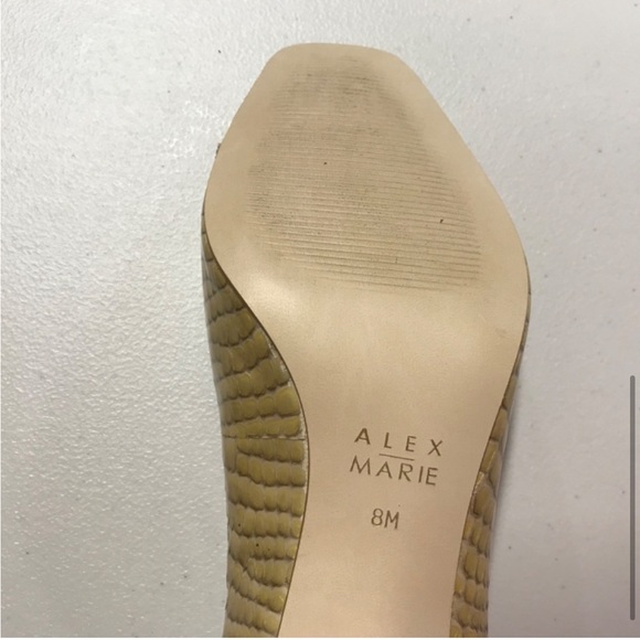 Alex Marie Shoes | Alex Marie Peep Toe Kitten heel, leather upper, Monet, 8M. - Picture 5 of 8